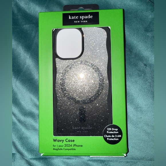 kate spade Other - iPhone 16 black glitter ombré Kate Spade case (NWT)
